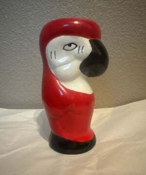 Rainforest Cafe Red Parrot Ceramic Tiki Mug